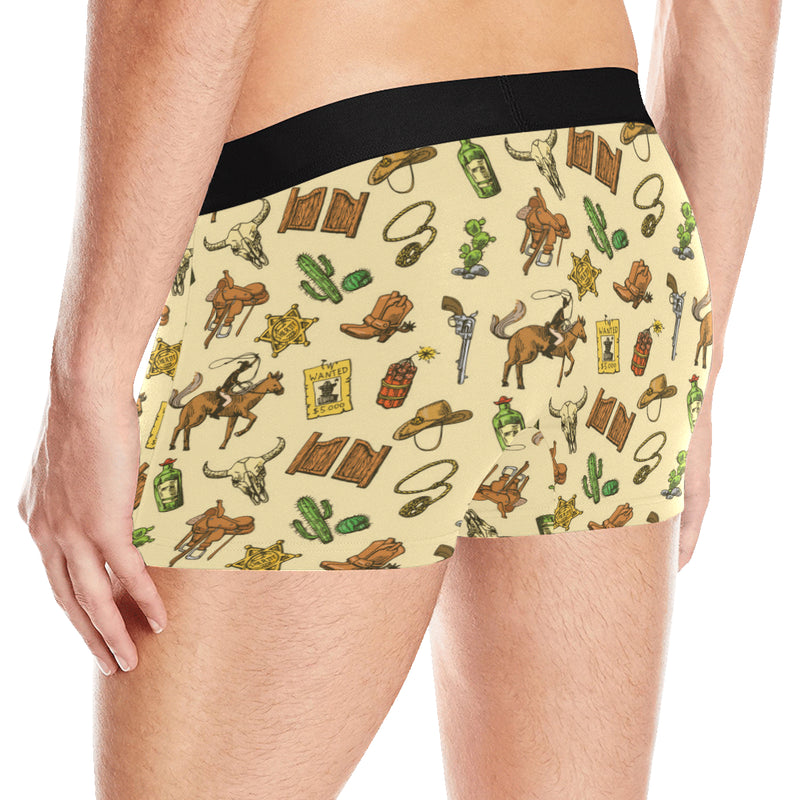 Cowboy Pattern Print Design 04 Men's Boxer Briefs