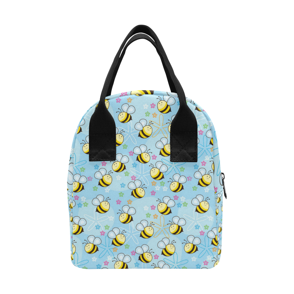 Bee Pattern Print Design BEE03 Insulated Lunch Bag