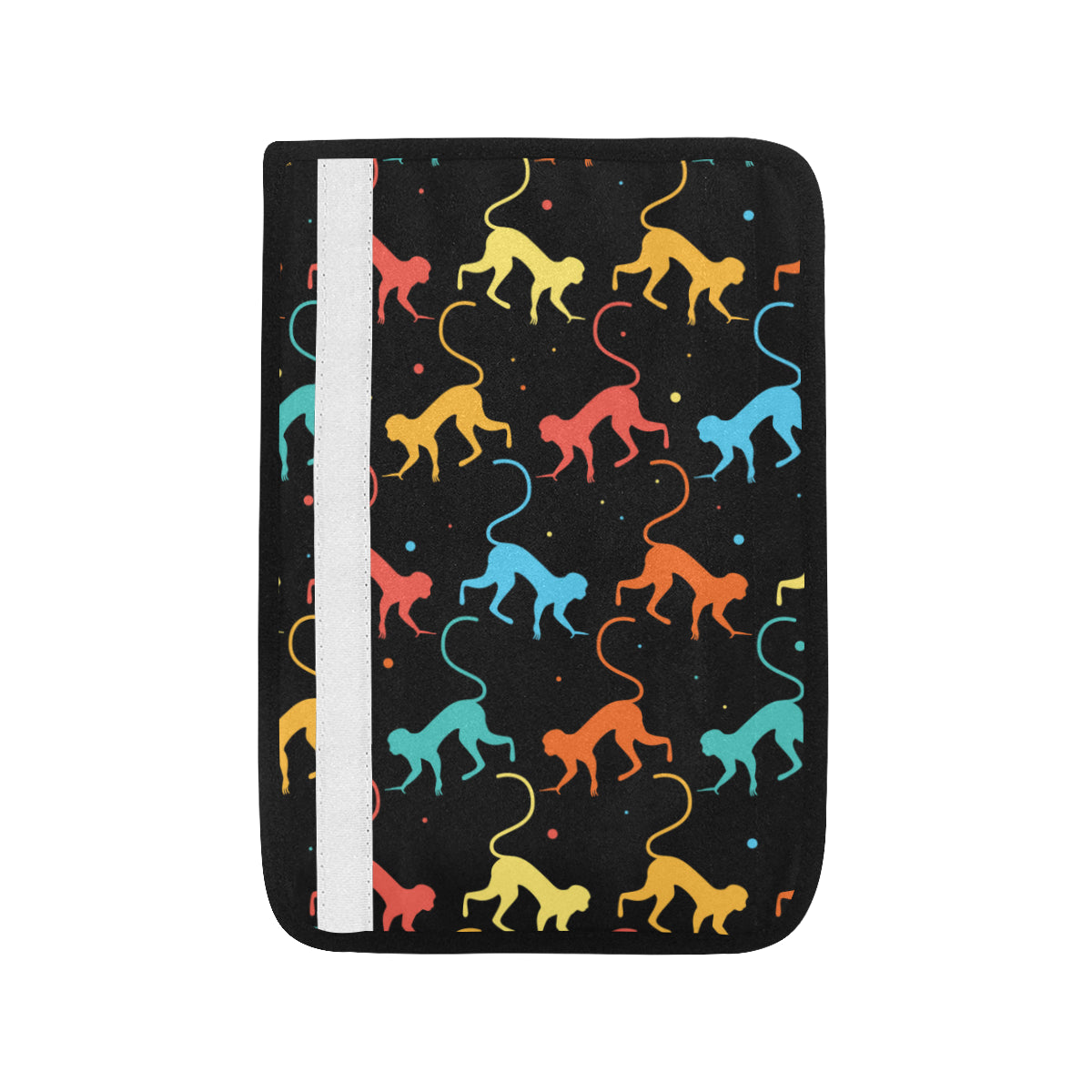 Monkey Pattern Print Design 01 Car Seat Belt Cover