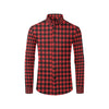 Red Black Buffalo Tartan Plaid Pattern Men's Long Sleeve Shirt