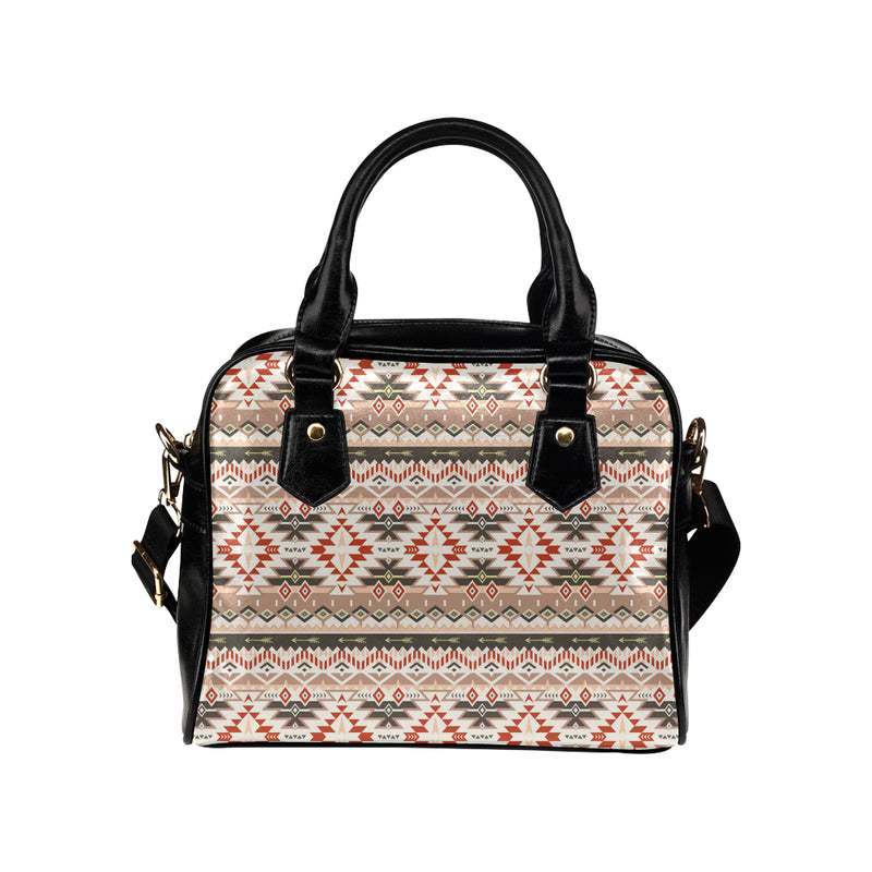 Aztec Pattern Print Design 05 Shoulder Handbag