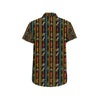 Eye of Horus Egypt Style Pattern Men's Short Sleeve Button Up Shirt