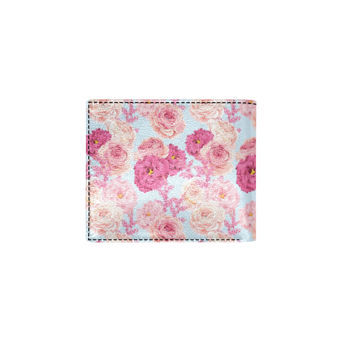 Lisianthus Pattern Print Design LT05 Men's ID Card Wallet