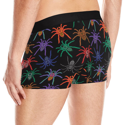 Tarantula Neon Color Pattern Print Design 03 Men's Boxer Briefs