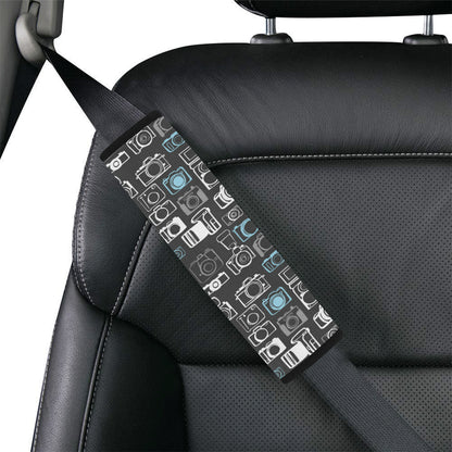 Camera Pattern Print Design 04 Car Seat Belt Cover