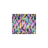 Neon Feather Pattern Print Design A02 Men's ID Card Wallet