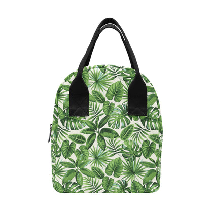 Tropical Flower Pattern Print Design TF013 Insulated Lunch Bag