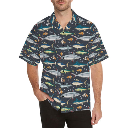 Swordfish Pattern Print Design 04 Men's Hawaiian Shirt