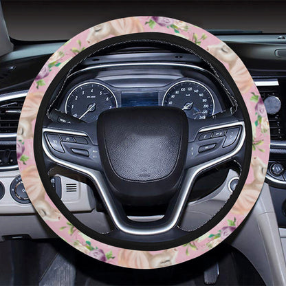 Unicorn Princess with Rose Steering Wheel Cover with Elastic Edge