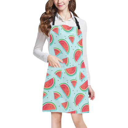 Watermelon Pattern Print Design WM03 Apron with Pocket