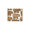 Bear Pattern Print Design BE05 Men's ID Card Wallet