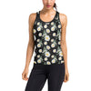 Daisy Pattern Print Design DS07 Women's Racerback Tank Top