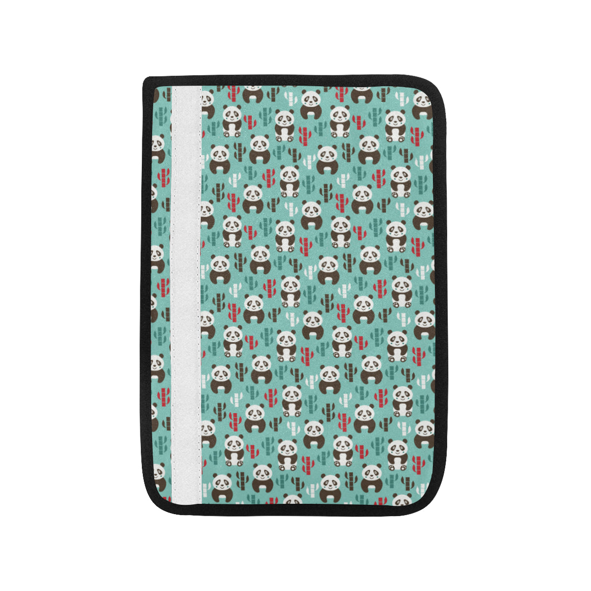 Panda Bear Cute Themed Print Car Seat Belt Cover