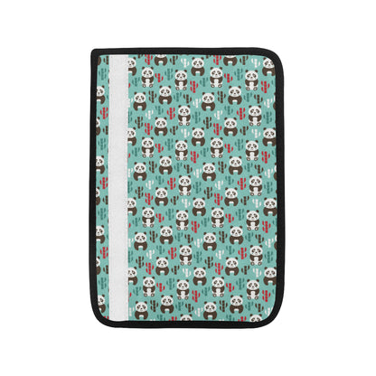 Panda Bear Cute Themed Print Car Seat Belt Cover