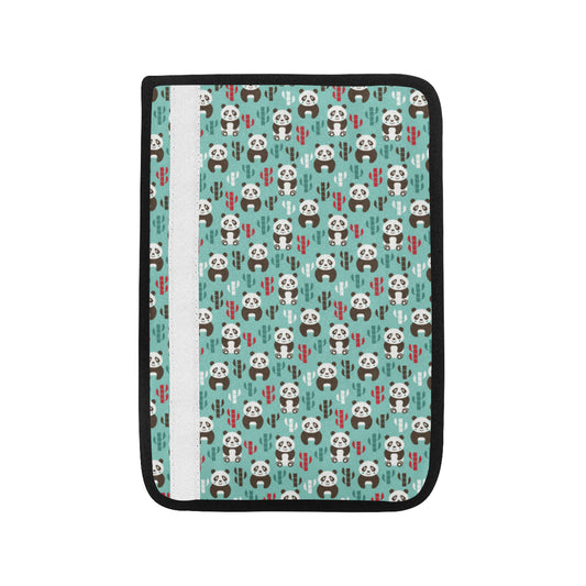 Panda Bear Cute Themed Print Car Seat Belt Cover