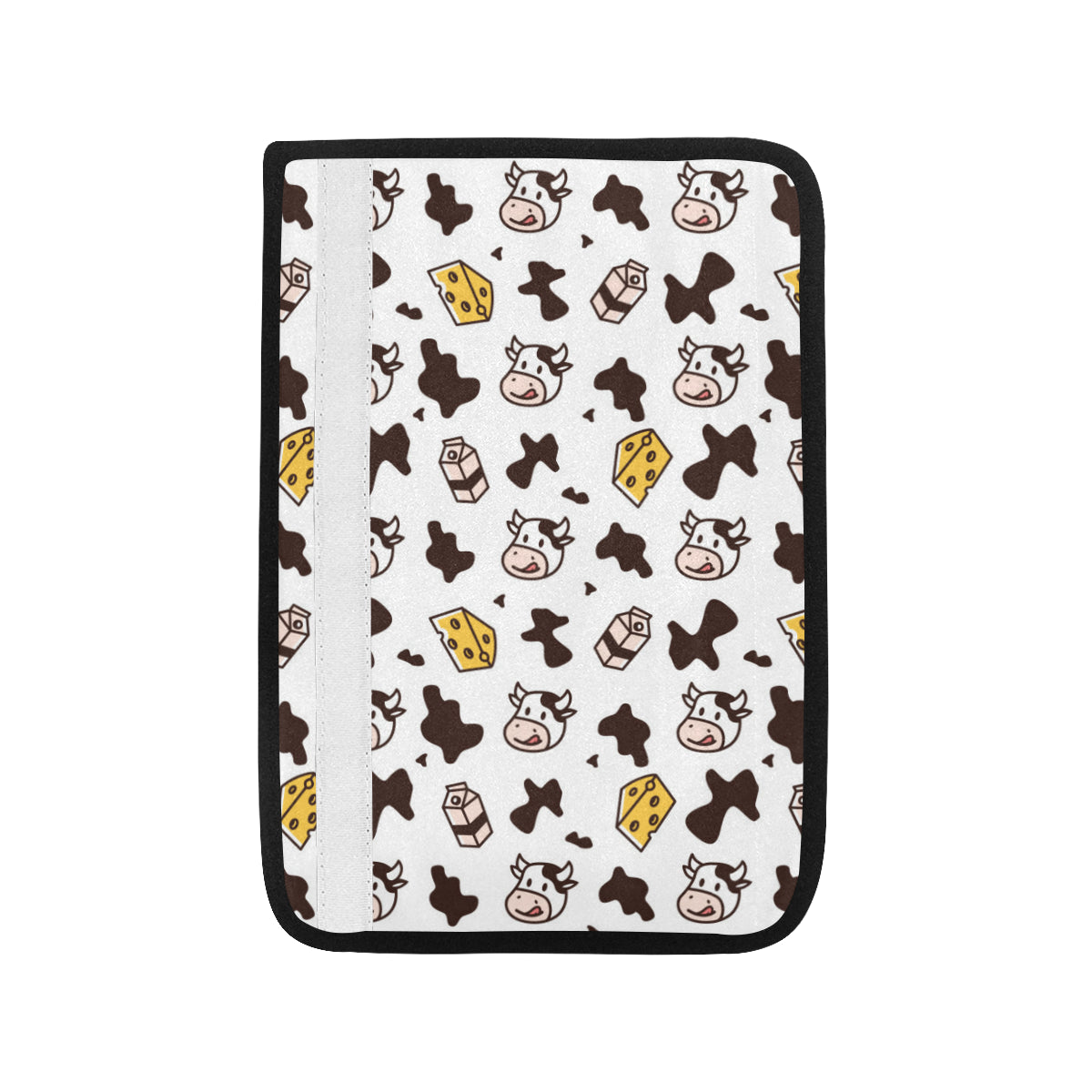 Cow Pattern Print Design 06 Car Seat Belt Cover