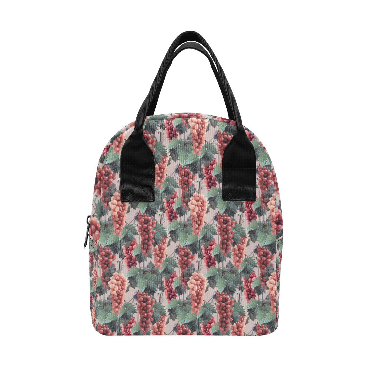 Grape Pattern Print Design GP01 Insulated Lunch Bag