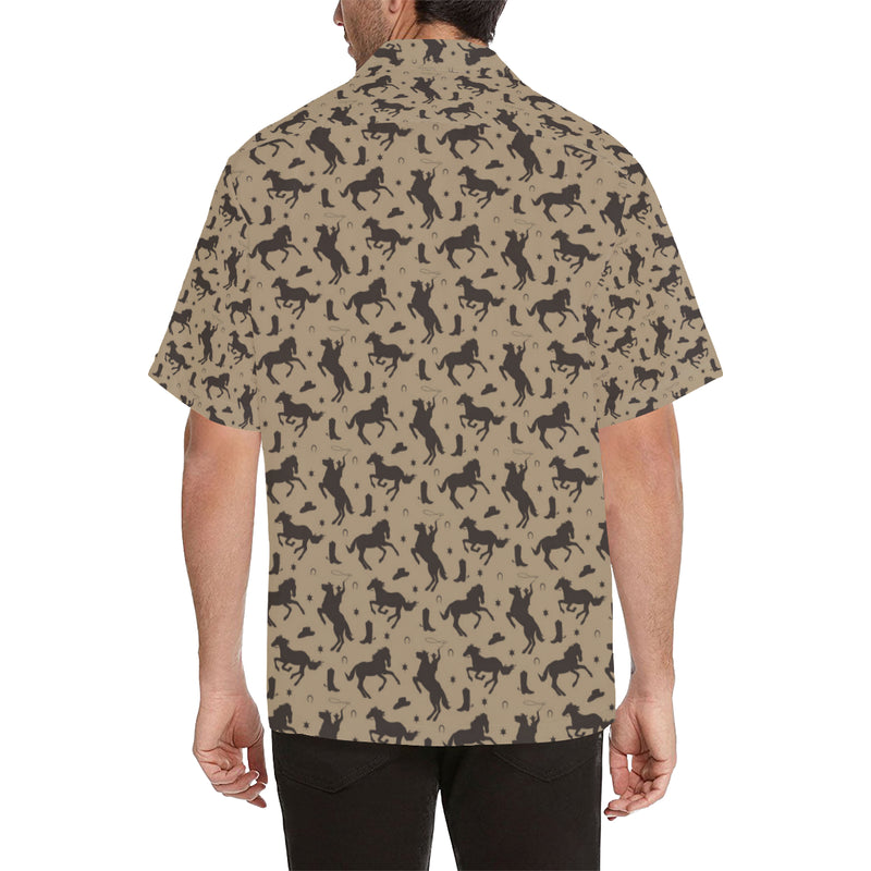 Cowboy Pattern Print Design 05 Men's Hawaiian Shirt