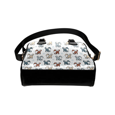 Alaskan Malamute Pattern Print Design 02 Shoulder Handbag