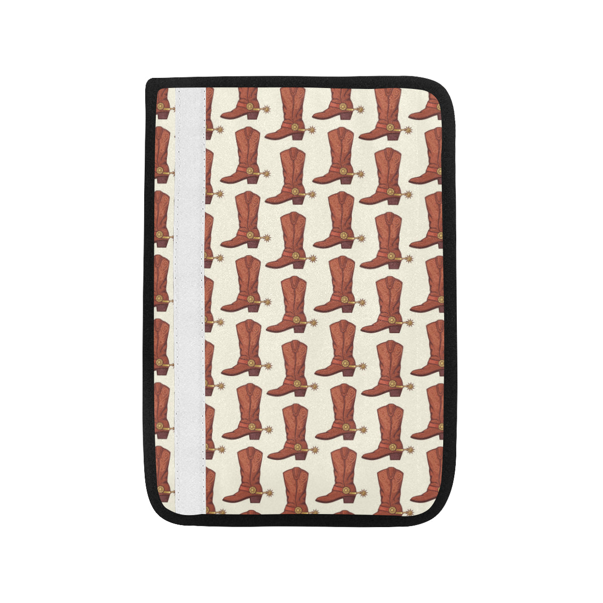 Cowboy Pattern Print Design 06 Car Seat Belt Cover