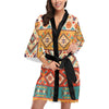 Navajo Pattern Print Design A01 Women's Short Kimono