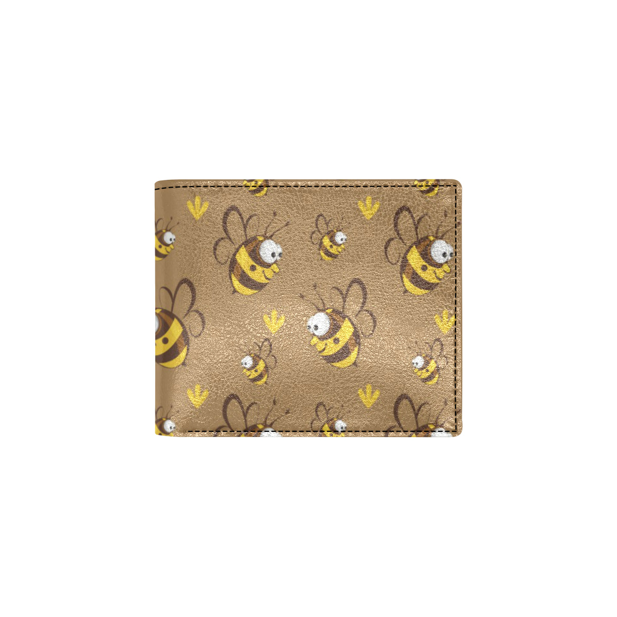 Bee Pattern Print Design BEE09 Men's ID Card Wallet