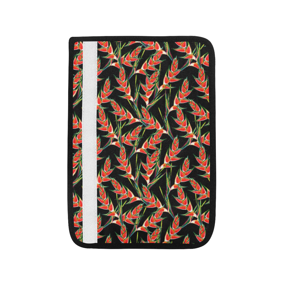Heliconia Pattern Print Design HL010 Car Seat Belt Cover