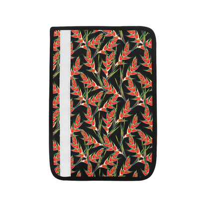 Heliconia Pattern Print Design HL010 Car Seat Belt Cover