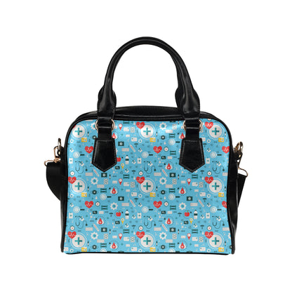 Medical Pattern Print Design 06 Shoulder Handbag
