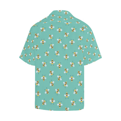 Bee Pattern Print Design 01 Men's Hawaiian Shirt