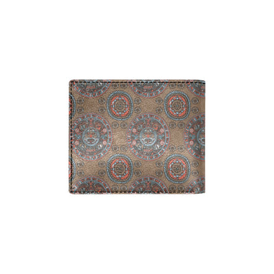 Calendar Aztec Pattern Print Design 03 Men's ID Card Wallet