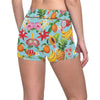 Tropical Fruits Pattern Print Design TF01 Yoga Shorts