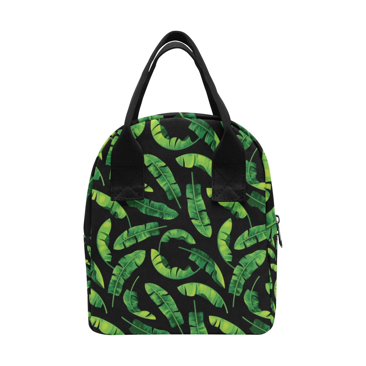 Banana Leaf Pattern Print Design BL02 Insulated Lunch Bag
