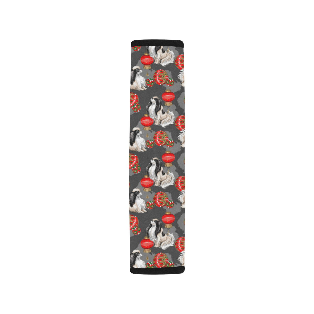Japanese Chin Pattern Print Design 02 Car Seat Belt Cover