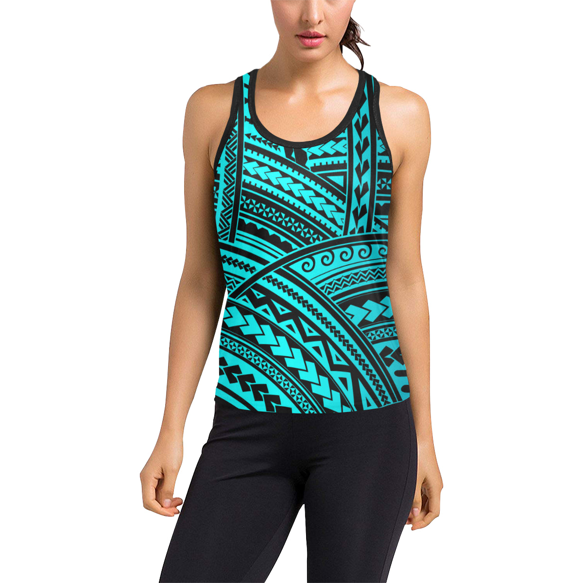 Polynesian Tribal Women's Racerback Tank Top