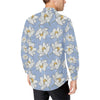 Lotus Pattern Print Design 04 Men's Long Sleeve Shirt