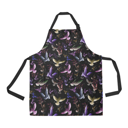 Pigeon Pattern Print Design 01 Apron with Pocket