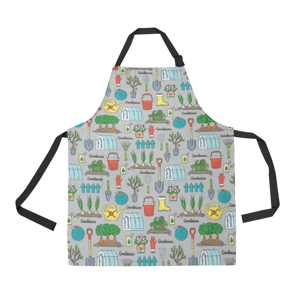 Gardening Pattern Print Design G07 Apron with Pocket
