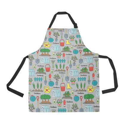 Gardening Pattern Print Design G07 Apron with Pocket