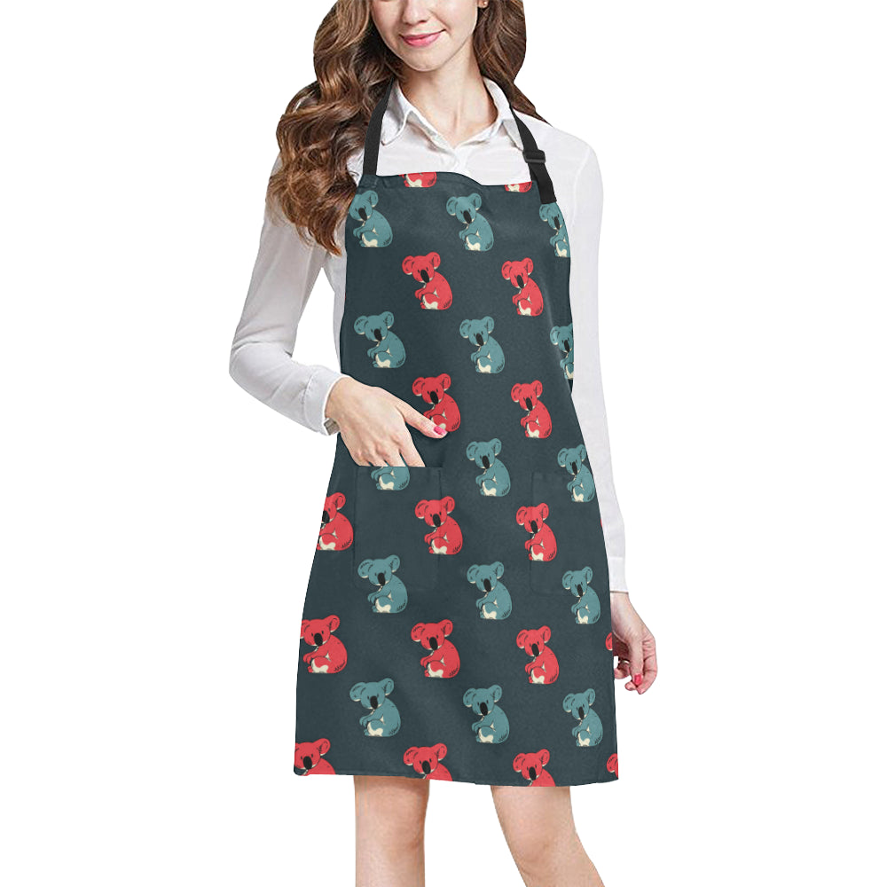 Koala Pattern Print Design 02 Apron with Pocket