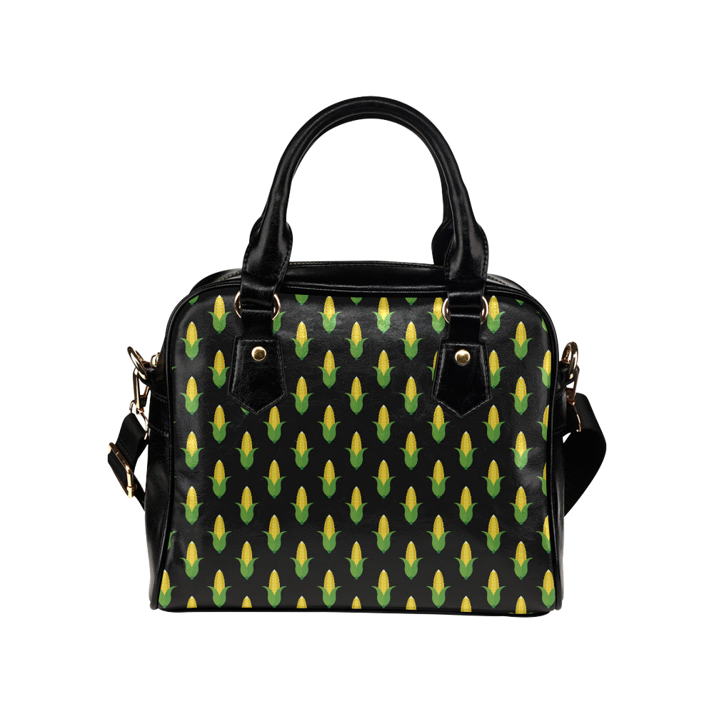 Corn Pattern Print Design 05 Shoulder Handbag