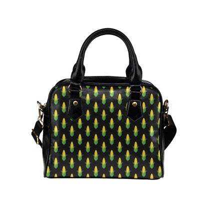 Corn Pattern Print Design 05 Shoulder Handbag
