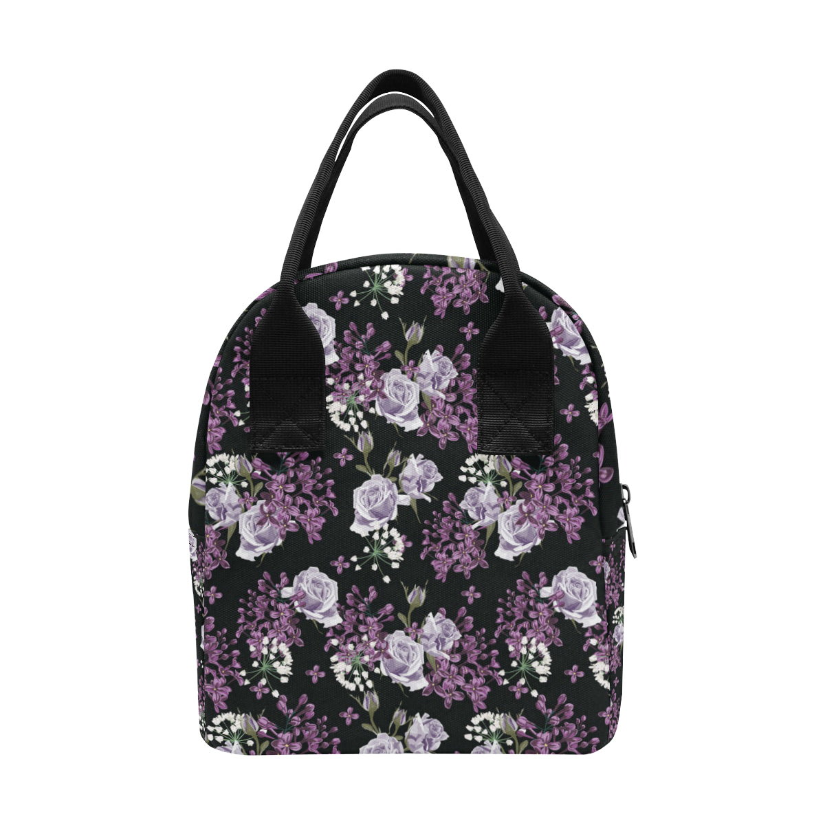 Lilac Pattern Print Design LI04 Insulated Lunch Bag