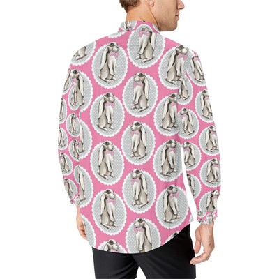 Rabbit Pattern Print Design RB019 Men's Long Sleeve Shirt