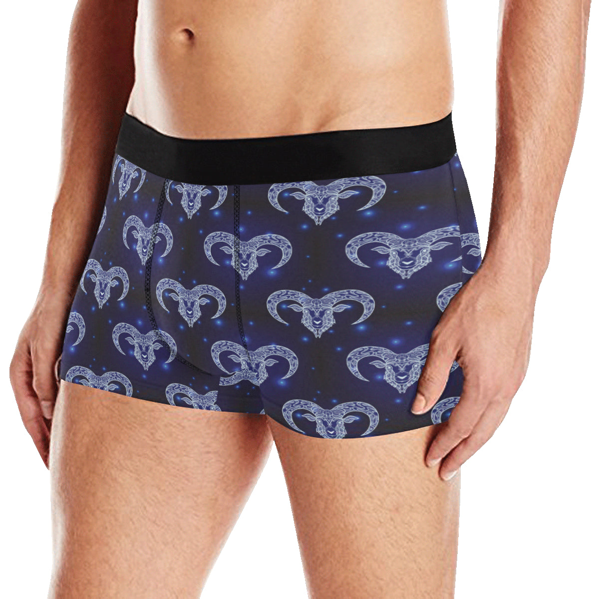 Aries Zodiac Pattern Print Design 01 Men's Boxer Briefs