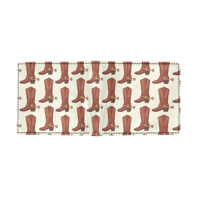 Cowboy Pattern Print Design 06 Men's ID Card Wallet