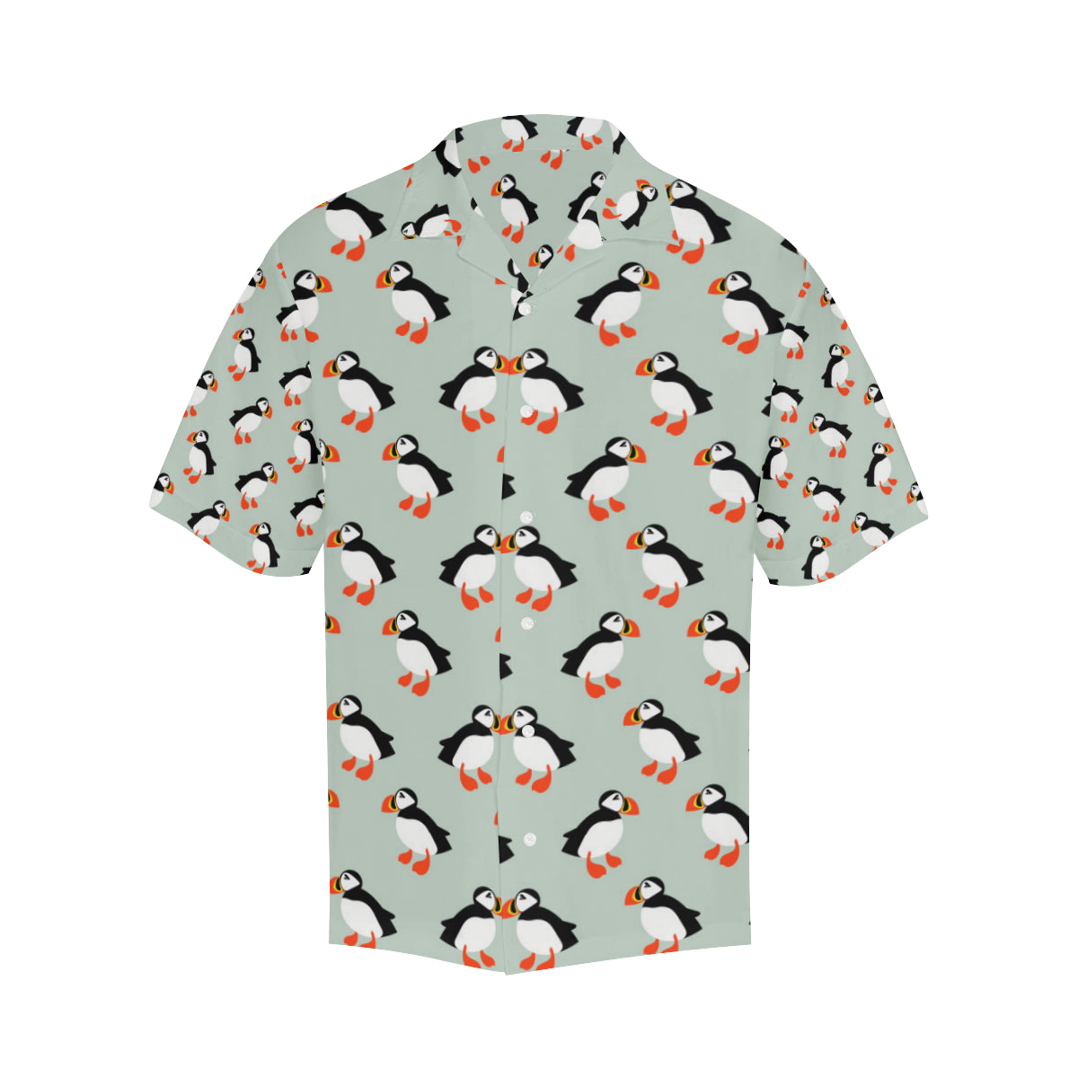 Puffin Pattern Print Design A03 Men's Hawaiian Shirt