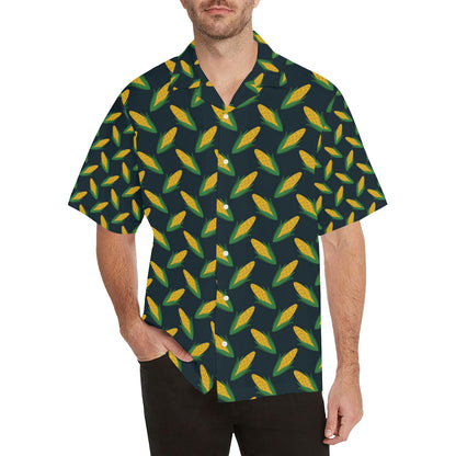 Corn Pattern Print Design 02 Men's Hawaiian Shirt