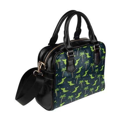 Alligator Pattern Print Design 02 Shoulder Handbag