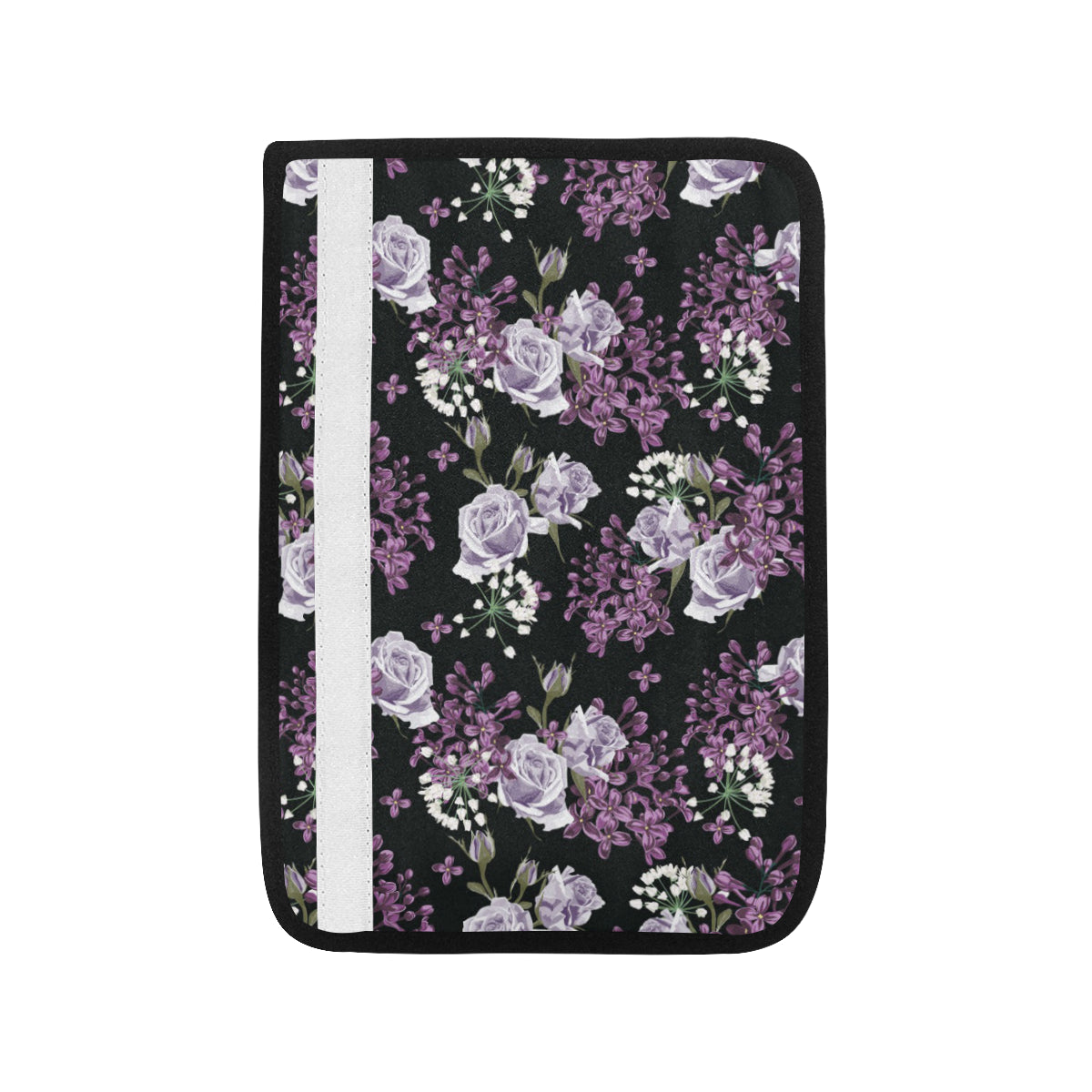 Lilac Pattern Print Design LI04 Car Seat Belt Cover